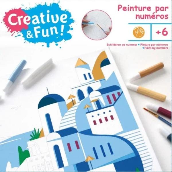 Kit de Peinture par Numéros Créadulte Toile 30x30 cm – CREATIVE & FUN