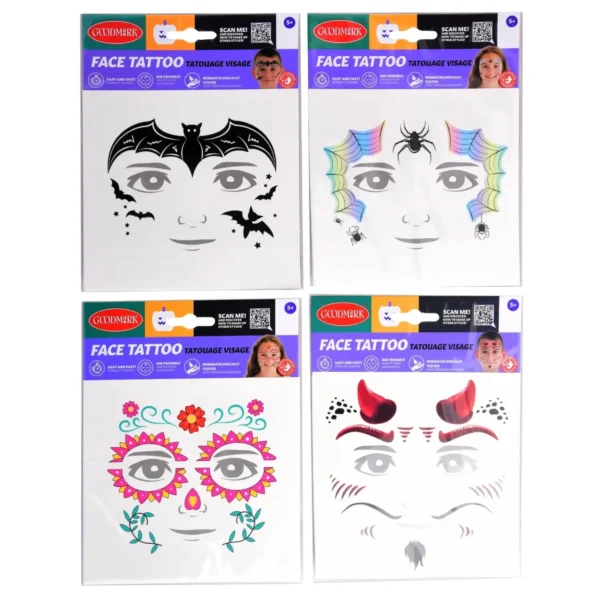 Faux Tatouages Enfant Thème Blessure Halloween Réaliste – GOODMARK