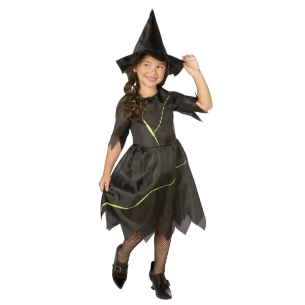 Déguisement Sorcière Noir Enfant Taille 4-6 ans – GOODMARK