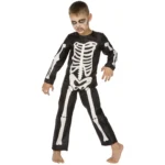 Déguisement Squelette Noir Enfant Halloween 4-6 ans – GOODMARK