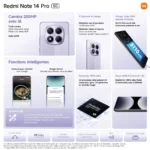 Smartphone Redmi Note 14 Pro 256 Go Noir – XIAOMI – Image 9
