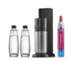 Machine à eau pétillante DUO Noire avec 2 carafes en verre 1L – SODASTREAM – Image 2