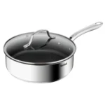 Sauteuse Infinite Inox 24cm 3.4L Titanium antiadhésif avec couvercle tous feux - TEFAL