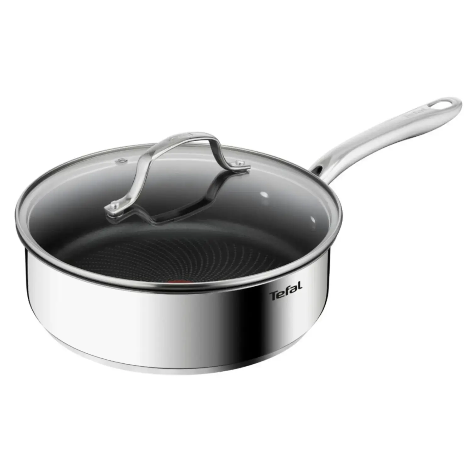 3168430344341 Sauteuse Infinite Inox 24cm 3.4L Titanium antiadhésif avec couvercle tous feux - TEFAL – Image 1