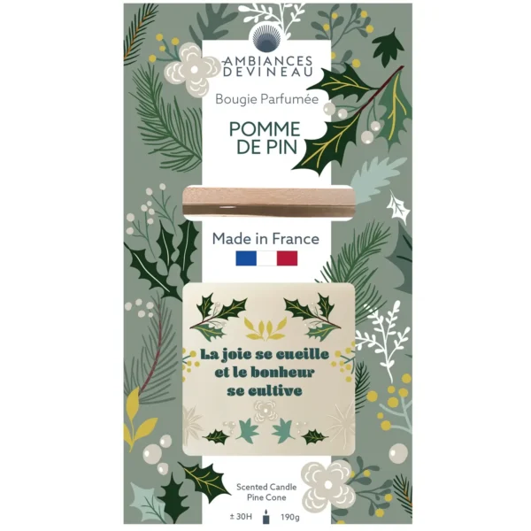 Bougie Parfumée Senteur Pomme de Pin – AMBIANCE DEVINEAU