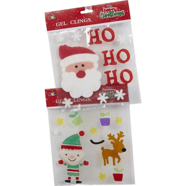 Décorations Adhésives de Noël en Gel 20x20cm – Générique
