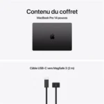 Ordinateur portable MacBook Pro M5 14'' Puce M5 (10C CPU / 10C GPU) 16 Go RAM / 512 Go SSD Noir minuit – APPLE – Image 9