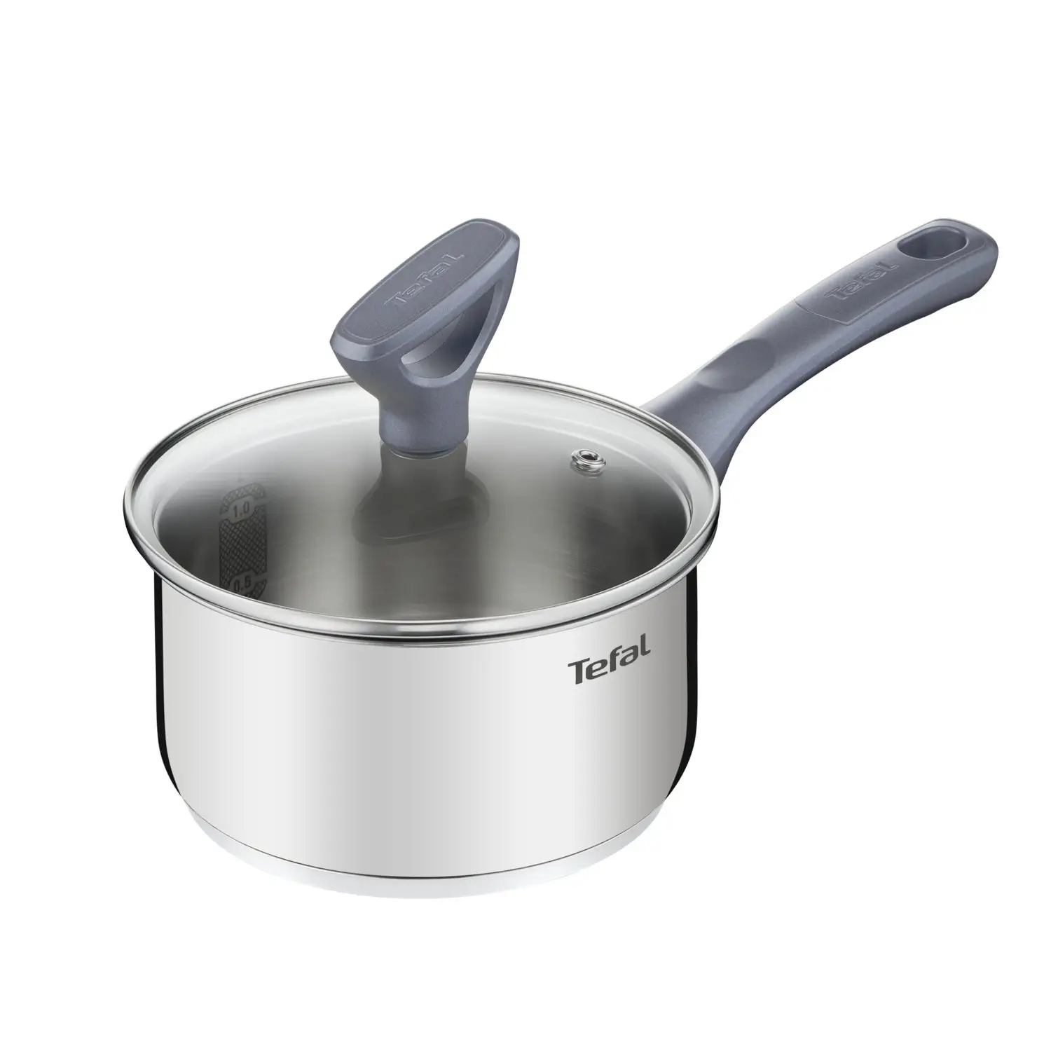 3168430320154 Casserole Ingenio Daily Cook 16cm Acier Inoxydable Avec Couvercle Tous Feux Dont Induction – TEFAL – Image 1