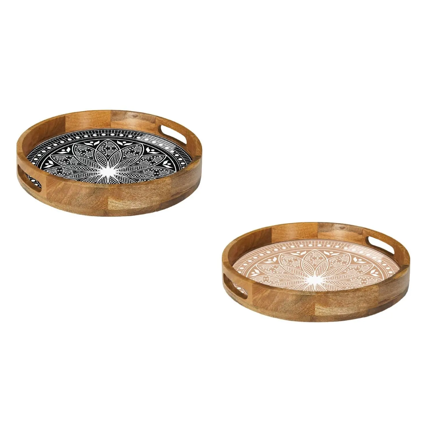 3534548101365 Plateau de service décoratif Tanger en manguier 35cm – Générique – Image 1