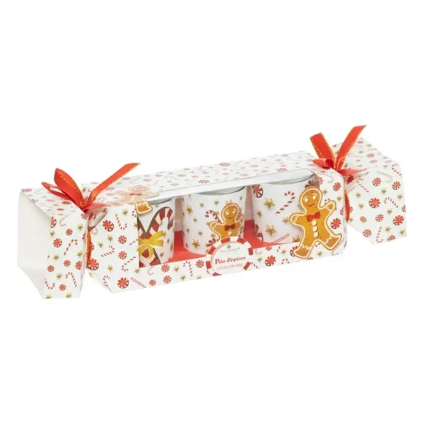 Set de 3 Bougies Parfumées 135g pour une Ambiance Festive – Générique