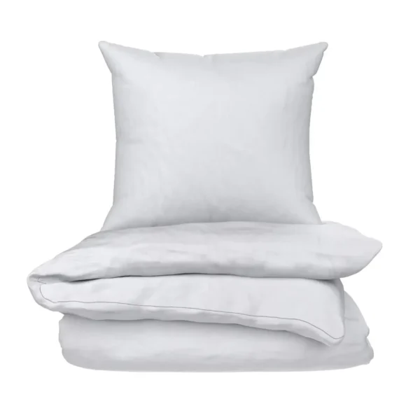 Parure de lit Sofia Gaze de Coton Blanche 240x220 cm avec 2 Taies d'oreiller 65x65 cm – TEX HOME