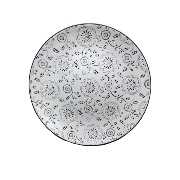 Assiette Plate New Horizon Blanche en Grès 26,5cm – CARREFOUR HOME