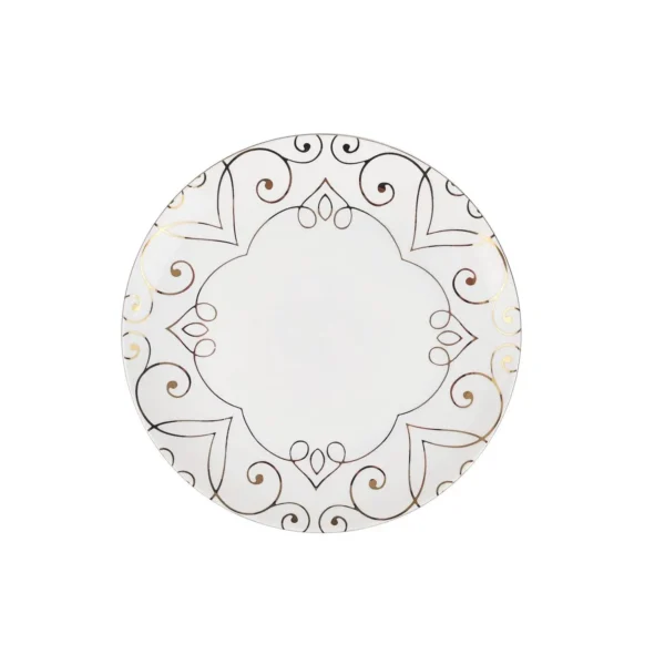 Assiette plate ronde motif doré 26,8 cm – CARREFOUR HOME