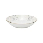Assiette Creuse Élégante à Motif Doré 20cm – Générique
