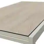 Table de jardin Palma aluminium extensible 150-250cm beige – HYBA – Image 3