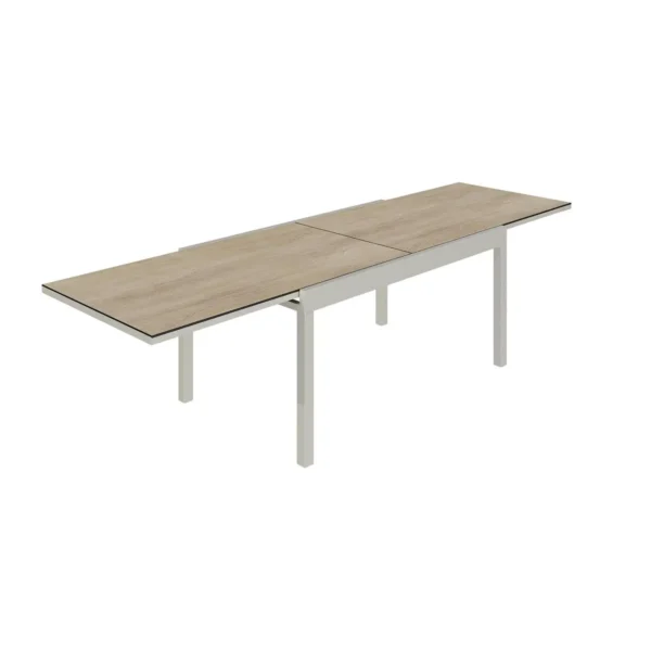 Table de jardin Palma aluminium extensible 150-250cm beige – HYBA