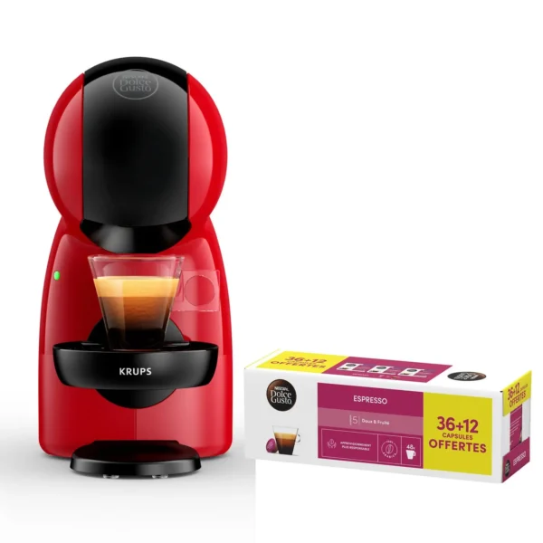 Machine à café capsules Dolce Gusto Piccolo XS YY5836FD compacte 1600 W - KRUPS