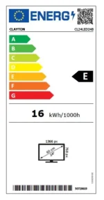 Télévision LED HD CL24LED24B 24" (60 cm) – CLAYTON – Image 3