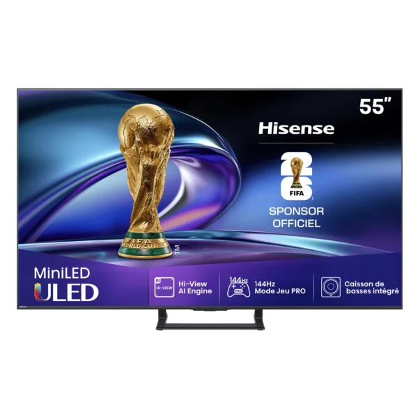 Téléviseur MiniLED 55E8Q 55 pouces (139 cm) 4K UHD – HISENSE