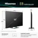 Téléviseur MiniLED 55E8Q 55 pouces (139 cm) 4K UHD – HISENSE – Image 7