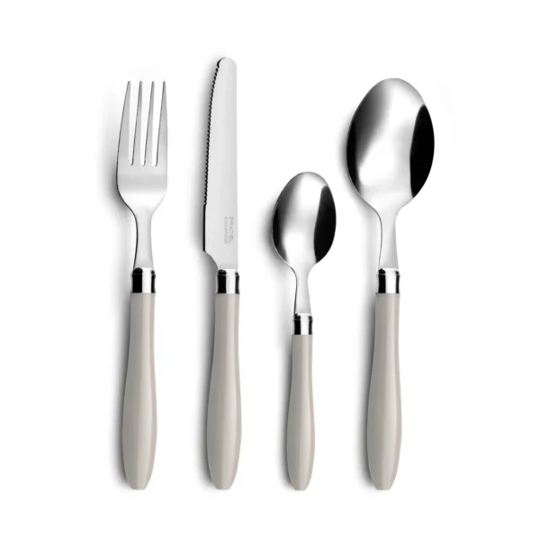 Ménagère Réglisse 16 pièces taupe – PRADEL ESSENTIEL