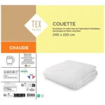 Couette Chaude Enveloppe Coton Bio 240x220cm – TEX HOME