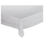 Nappe Rectangulaire Blanche 100% Coton Bio 150x250 cm - Chambray 6/8 Personnes – TEX