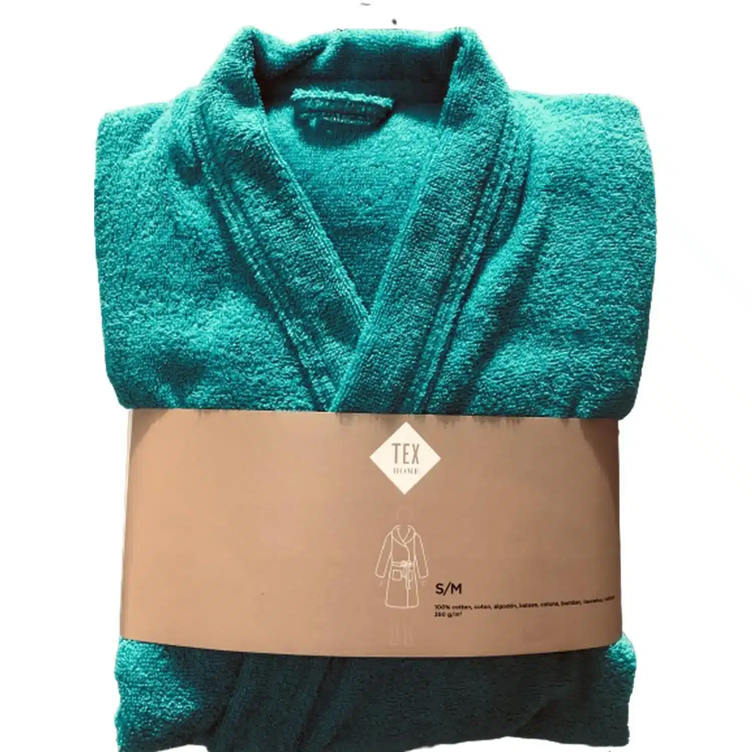 3616479491217 Peignoir Adulte Jade 100% Coton Taille S/M – TEX HOME – Image 1