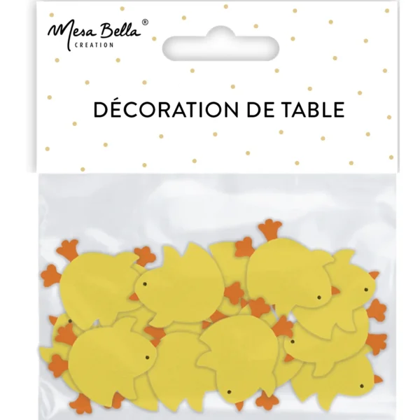 Décorations de Table Poussins en Bois - Lot de 12 – Générique