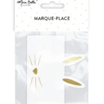 Lot de 6 marque-places en papier étoilé – Générique