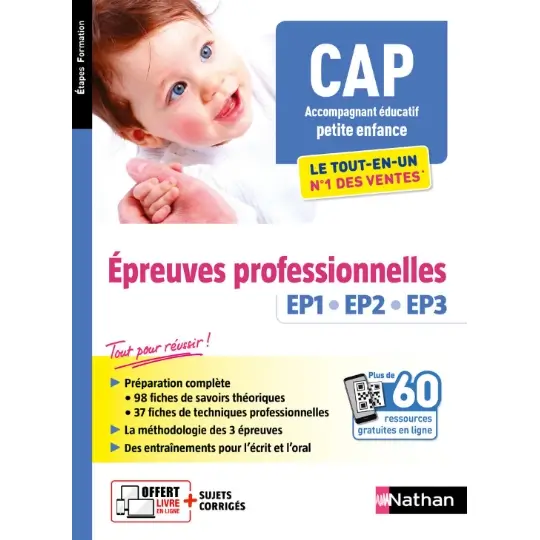 9782091674209 Manuel Préparation CAP AEPE Tout-en-un Épreuves EP1 EP2 EP3 2022/2023 – NATHAN – Image 1