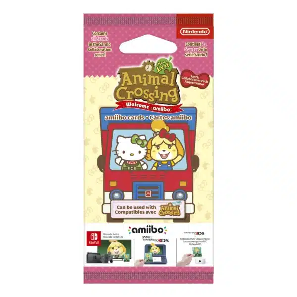 Pack 6 cartes amiibo Animal Crossing – Sanrio Collaboration