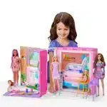 Maison de Poupée Barbie Maison de Vacances Pliable avec Poupée et Accessoires – MATTEL – Image 2