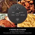 Friteuse sans huile Airfryer Crispi FN101EUSG avec cuve en verre – NINJA – Image 10