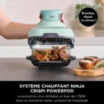 Friteuse sans huile Airfryer Crispi FN101EUSG avec cuve en verre – NINJA – Image 5