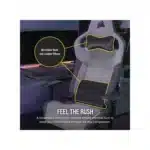 Chaise gaming T3 Rush avec coussin cervical et support lombaire - gris anthracite - CORSAIR – Image 3
