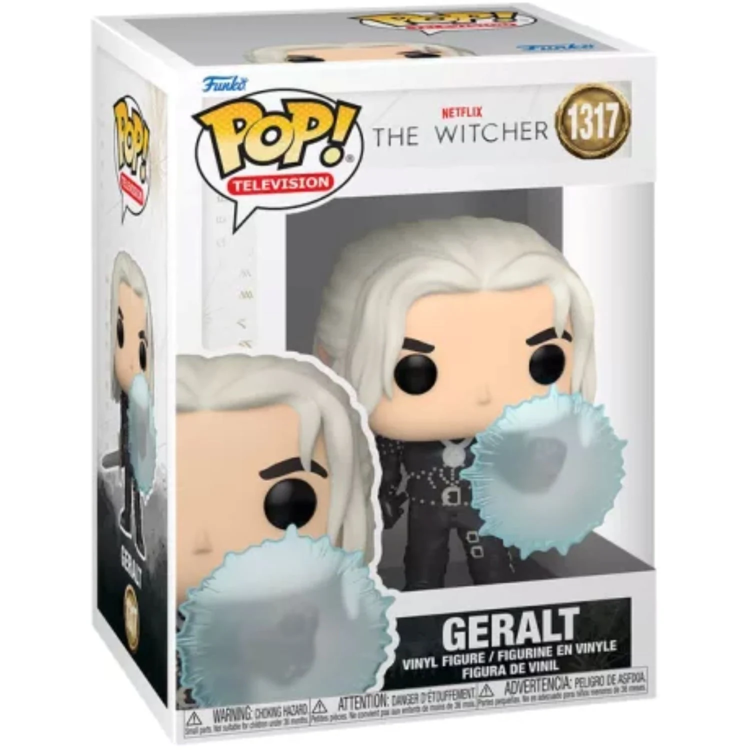 0889698674249-c Figurine Pop! Geralt avec bouclier – The Witcher – FUNKO – Image 1