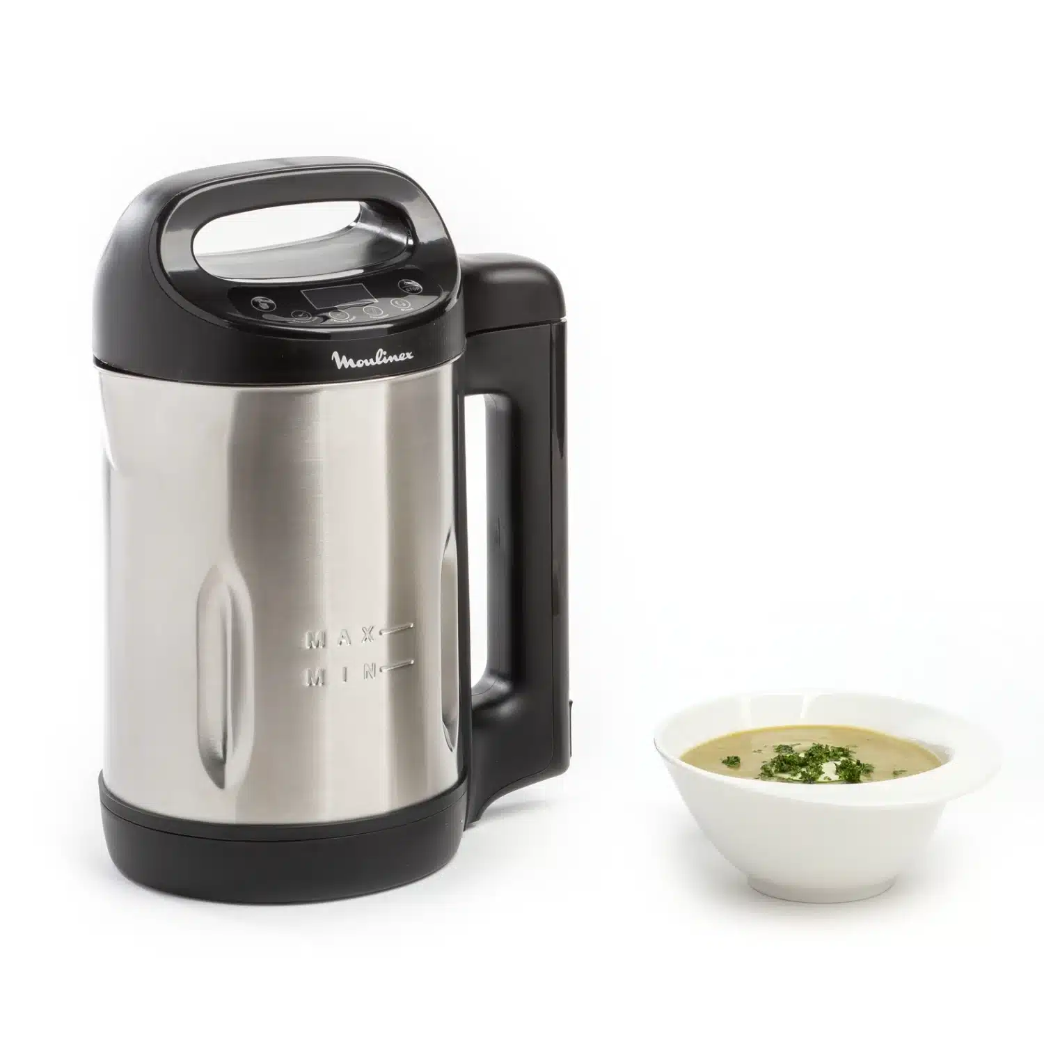 3016661150500 Blender chauffant My Daily Soup LM542810 1000 W 1.2 L bol inox - MOULINEX – Image 1