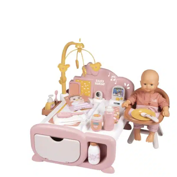 Nurserie de jeu Baby Nurse Cocoon 3 en 1 16 accessoires dès 3 ans - SMOBY