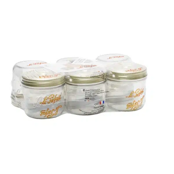 Lot de 6 Terrines Familia Wiss en verre D100 mm, 500g – LE PARFAIT