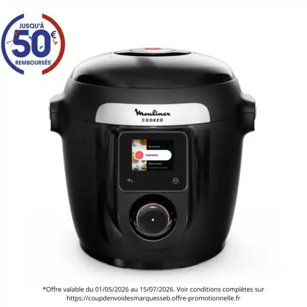 Multicuiseur Cookeo WiFi CE952810 9-en-1 6 L 1600 W Noir - MOULINEX
