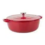 Cocotte en fonte ronde 5.2 L Rouge Rubis tous feux dont induction - SITRAM
