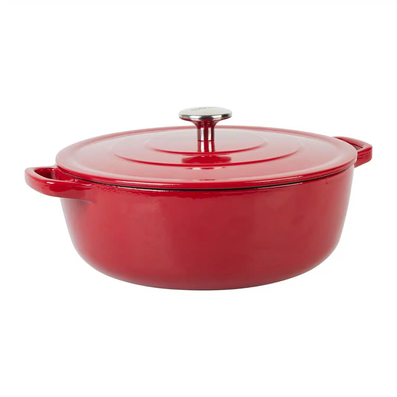 3108837164685 Cocotte en fonte ronde 5.2 L Rouge Rubis tous feux dont induction - SITRAM – Image 1