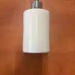 Distributeur de savon en céramique blanche avec pompe inox – Image 2