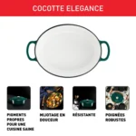 Cocotte Ovale en Fonte Émaillée Cuisson Lente Parfaite – TEFAL – Image 6