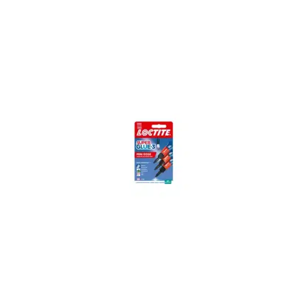 Super Glue-3 colle instantanée liquide multi-matériaux lot de 3 tubes 1g - LOCTITE
