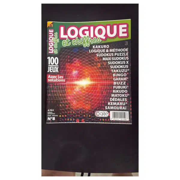Magazine Logique et Chiffres N°8 - 100 jeux avec solutions - Cogite