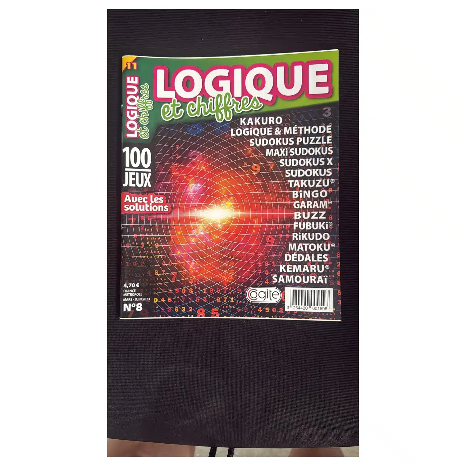 3264420001598 Magazine Logique et Chiffres N°8 - 100 jeux avec solutions - Cogite – Image 1