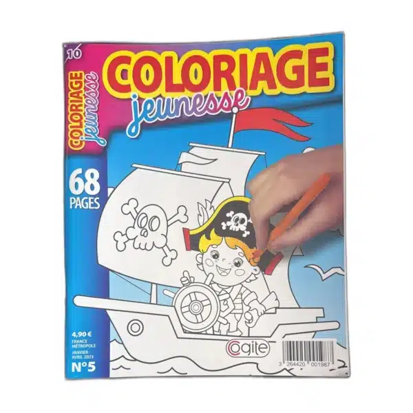 Magazine Coloriage Jeunesse N°5 - 68 pages de coloriage enfant - Cogite