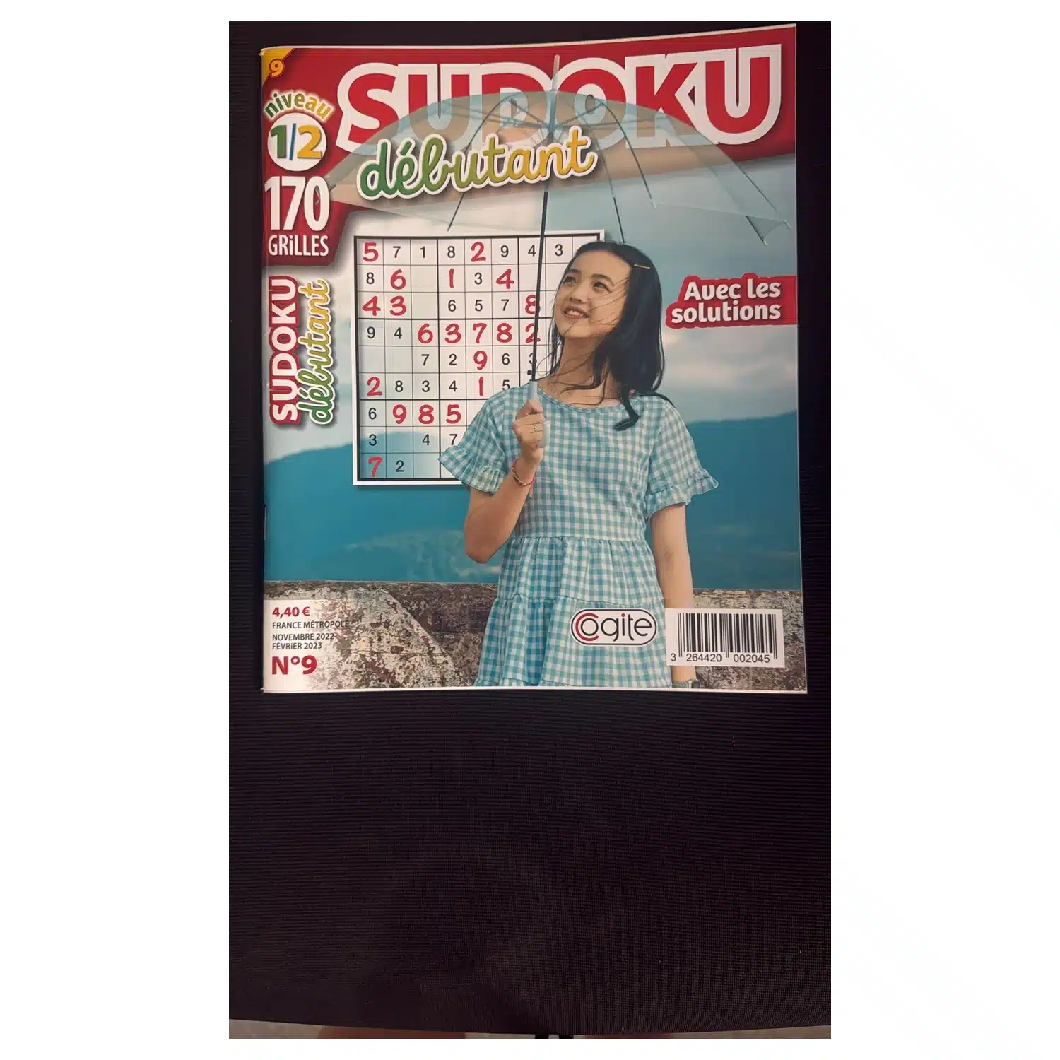 3264420002045 Magazine Sudoku Débutant N°9 - 170 grilles niveau 1/2 - Cogite – Image 1